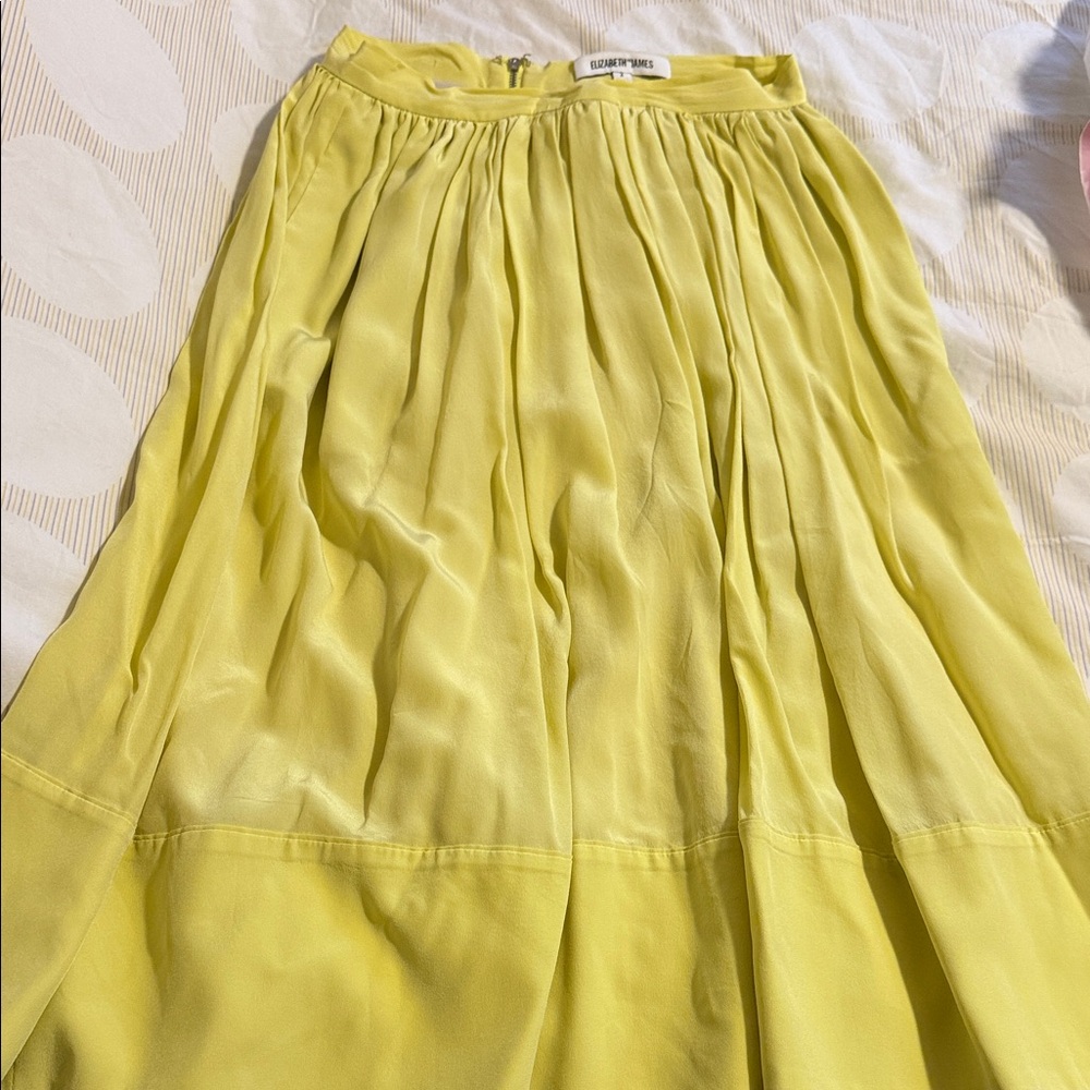 Elizabeth and James Sunny Yellow A-Line Skirt